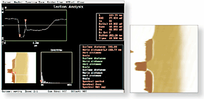 SSRM resistance scan of a cross-sectioned 0.25£gm silicon MOSFET transistor.